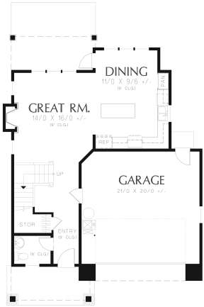 Main Floor for House Plan #2559-00766