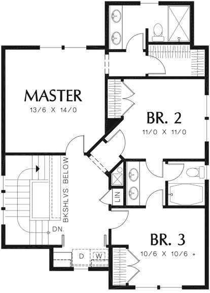 Second Floor for House Plan #2559-00767