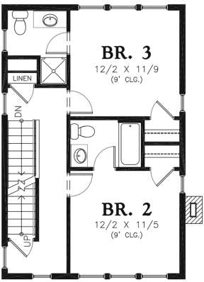 Second Floor for House Plan #2559-00768
