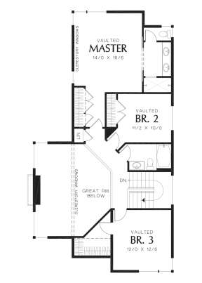 Second Floor for House Plan #2559-00769