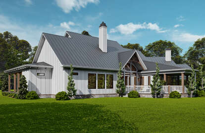 Modern Farmhouse House Plan #699-00114 Elevation Photo