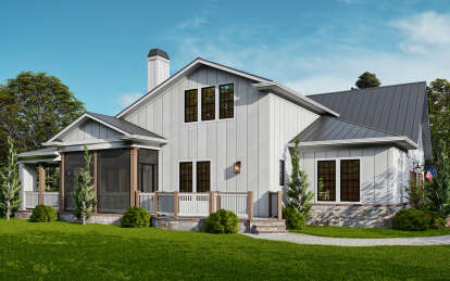 Modern Farmhouse House Plan #699-00114 Elevation Photo