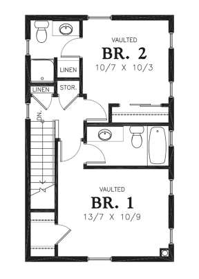 Second Floor for House Plan #2559-00773