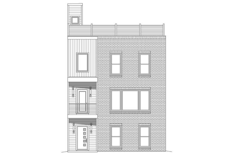Modern House Plan #940-00122 Elevation Photo