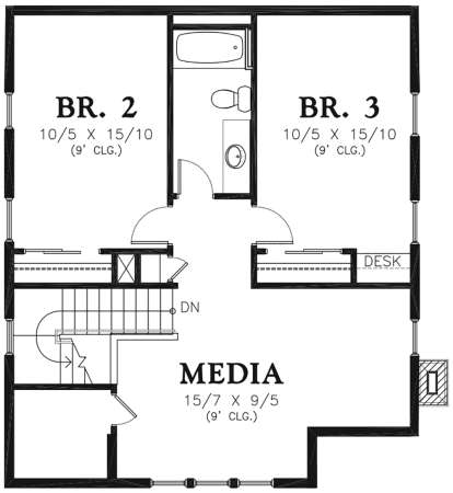 Second Floor for House Plan #2559-00775