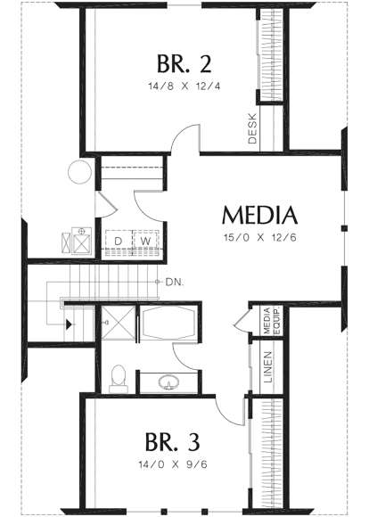 Second Floor for House Plan #2559-00776