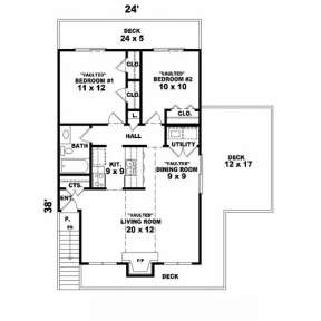 Floorplan for House Plan #053-00013