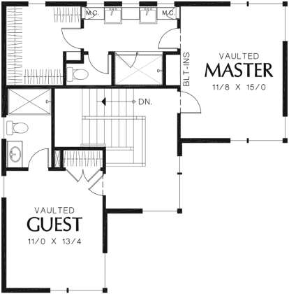 Second Floor for House Plan #2559-00777