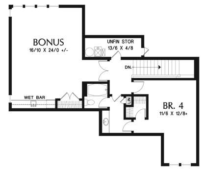 Second Floor for House Plan #2559-00781