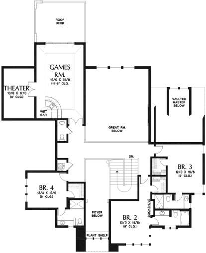 Second Floor for House Plan #2559-00784