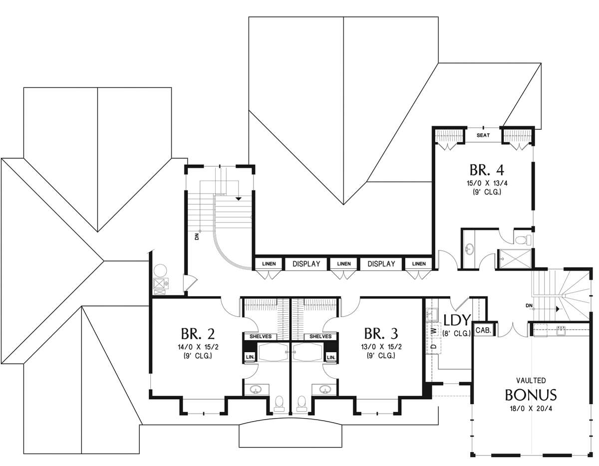 Second Floor for House Plan #2559-00785
