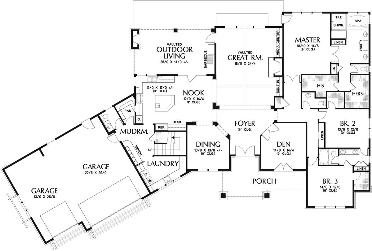 Main Floor for House Plan #2559-00786