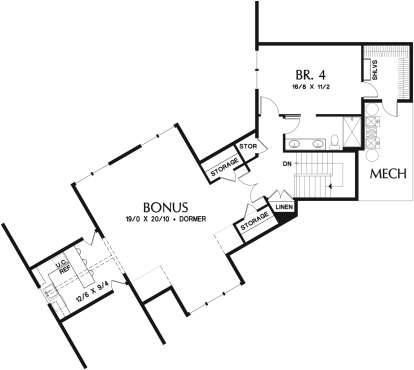 Second Floor for House Plan #2559-00786