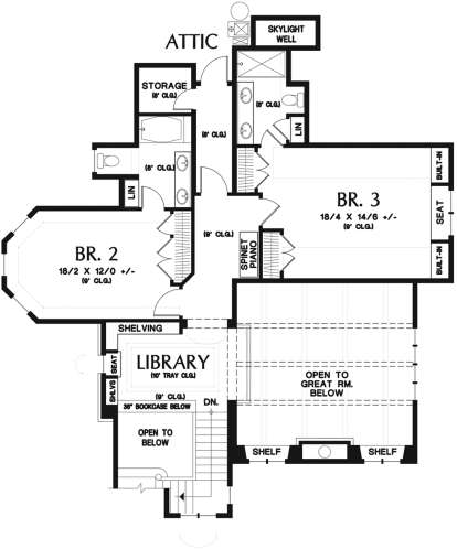 Second Floor for House Plan #2559-00787