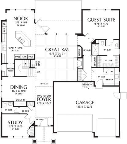 Main Floor for House Plan #2559-00788