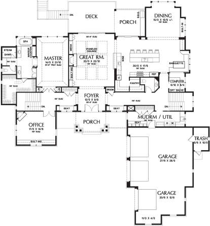 Main Floor for House Plan #2559-00789