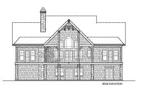 Lake Front House Plan #699-00115 Elevation Photo