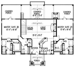 Main Level 1st floor for House Plan #699-00115