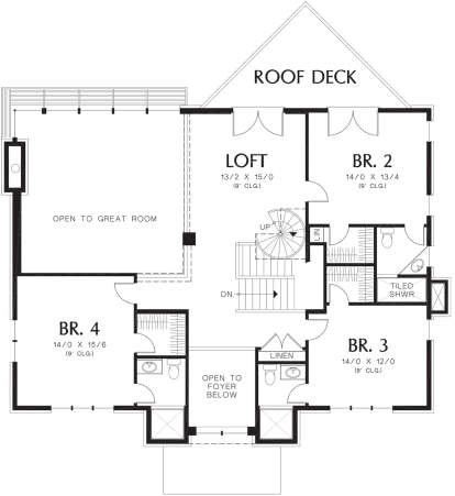 Second Floor for House Plan #2559-00790