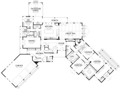 Main Floor for House Plan #2559-00791