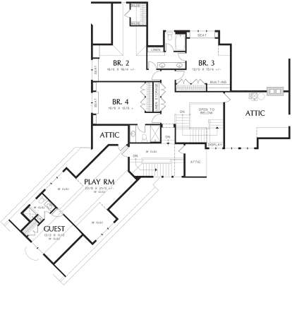 Second Floor for House Plan #2559-00791