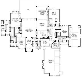 Floorplan 1 for House Plan #2559-00794
