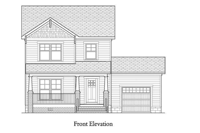 Bungalow House Plan #4351-00001 Elevation Photo