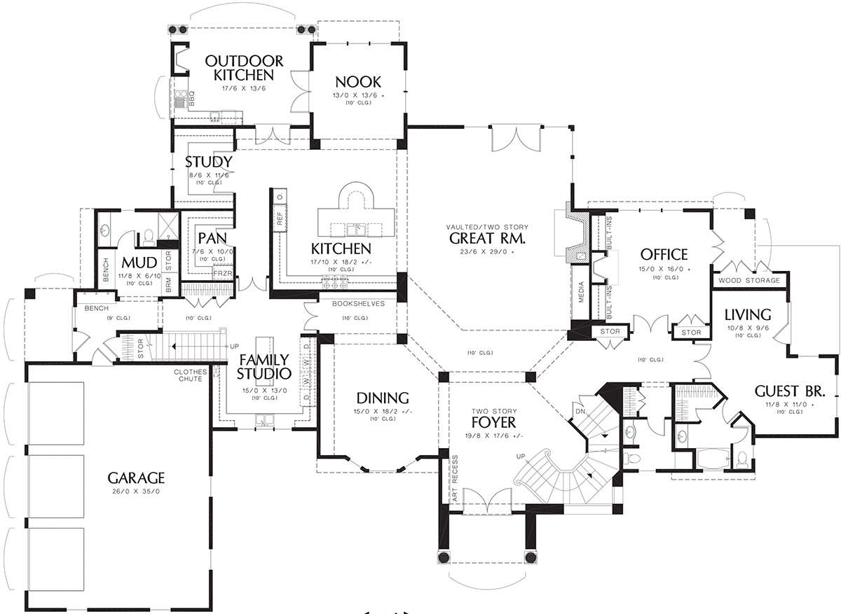 Main Floor for House Plan #2559-00795