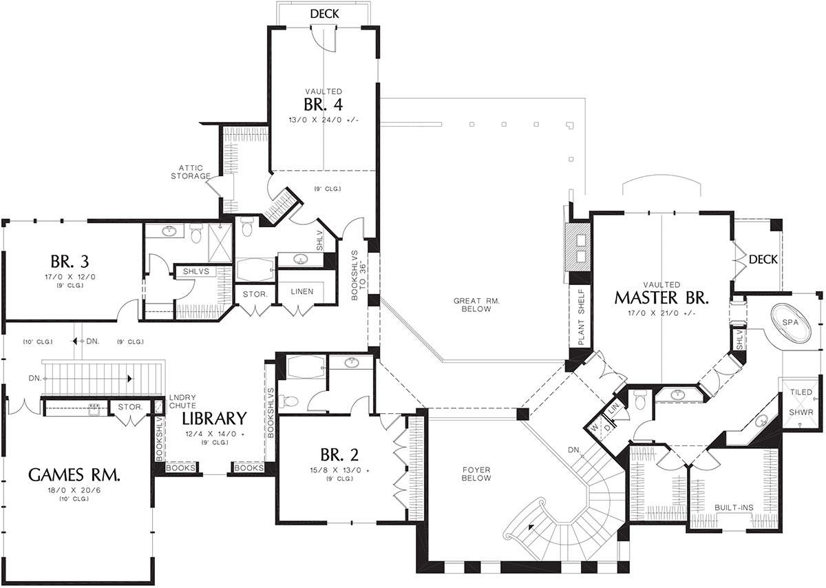 Second Floor for House Plan #2559-00795