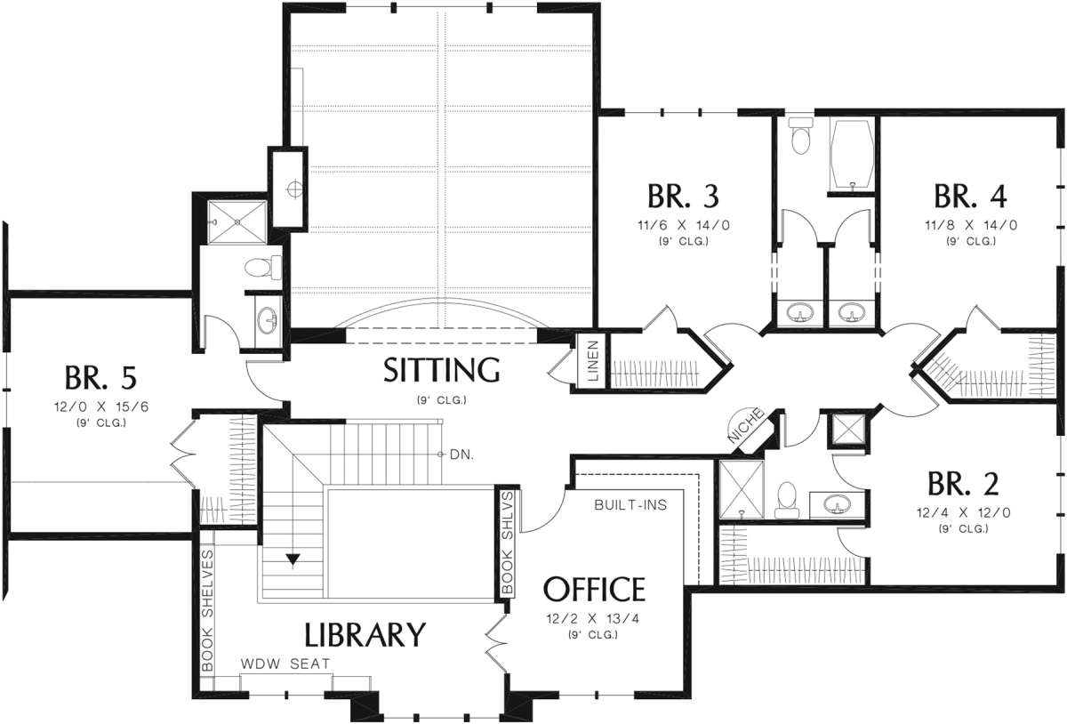 Second Floor for House Plan #2559-00796