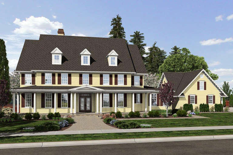 Colonial House Plan #2559-00797 Elevation Photo