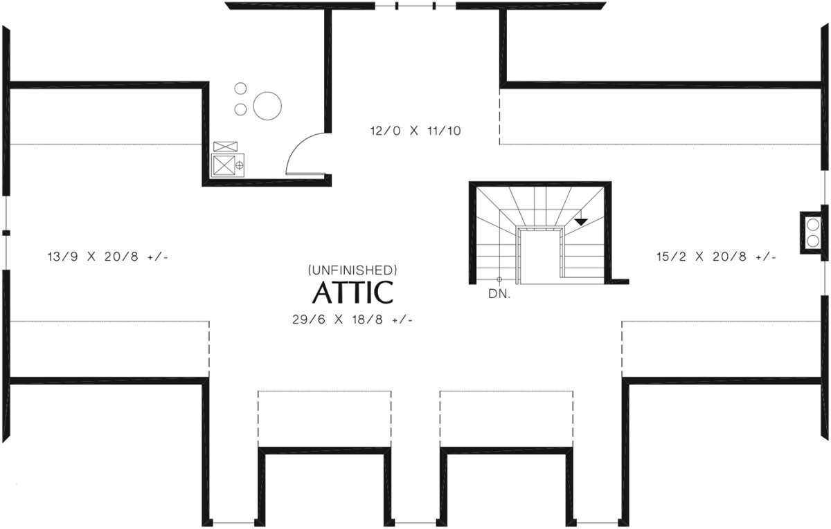 Attic for House Plan #2559-00797