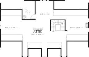 Attic for House Plan #2559-00797