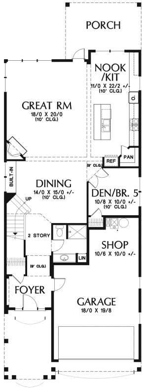 Main Floor for House Plan #2559-00798
