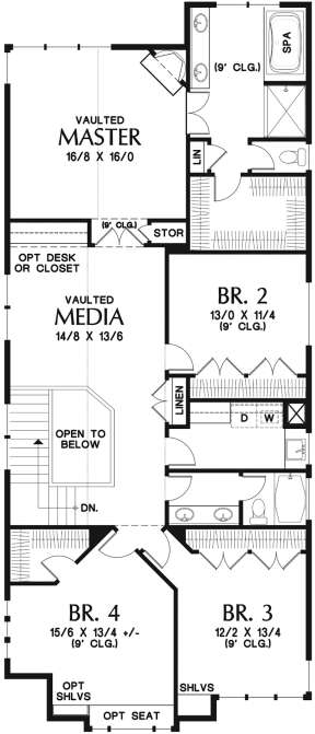 Second Floor for House Plan #2559-00798