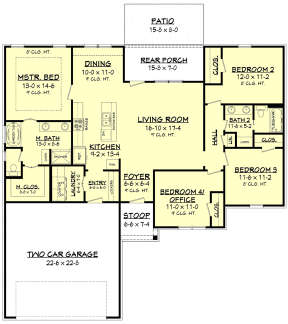 Main Floor for House Plan #041-00182