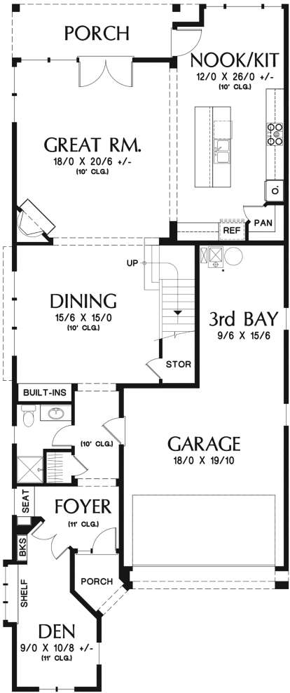Main Floor for House Plan #2559-00799