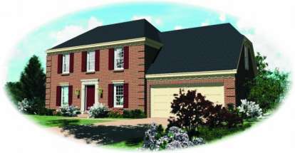 Traditional House Plan #053-00015 Elevation Photo