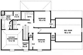 Second Floor for House Plan #053-00015