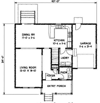 Main Level 1st floor for House Plan #4351-00005