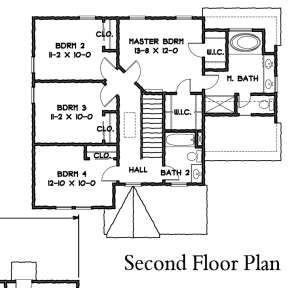 Upper 2nd floor for House Plan #4351-00005