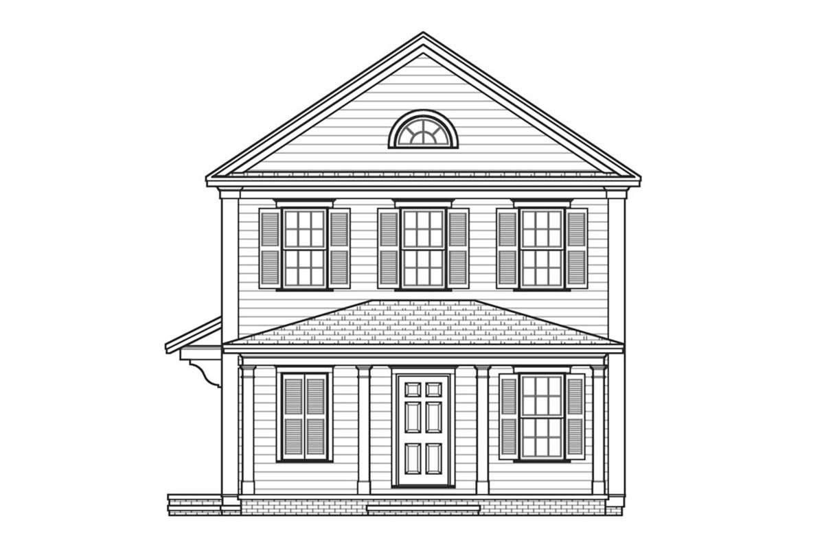 Traditional House Plan #4351-00006 Elevation Photo