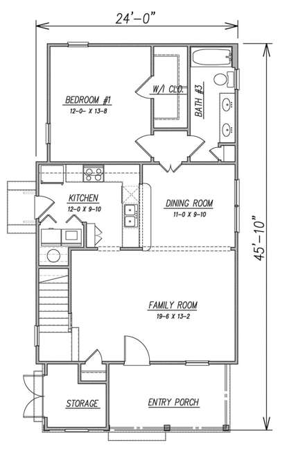 Main Level 1st floor for House Plan #4351-00006