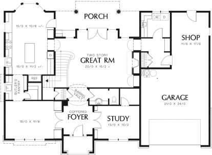 Main Floor for House Plan #2559-00802