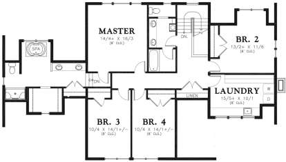 Second Floor for House Plan #2559-00803