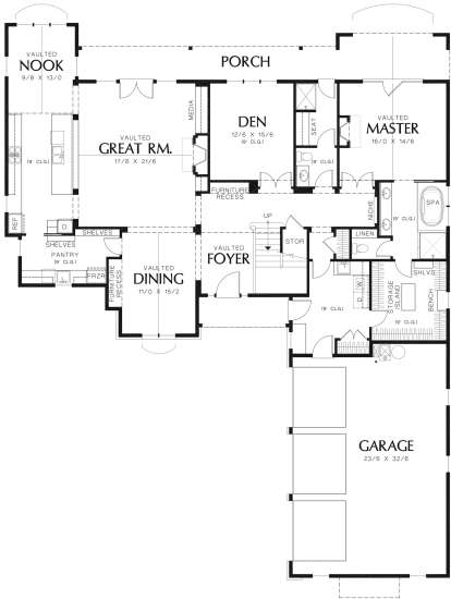 Main Floor for House Plan #2559-00804