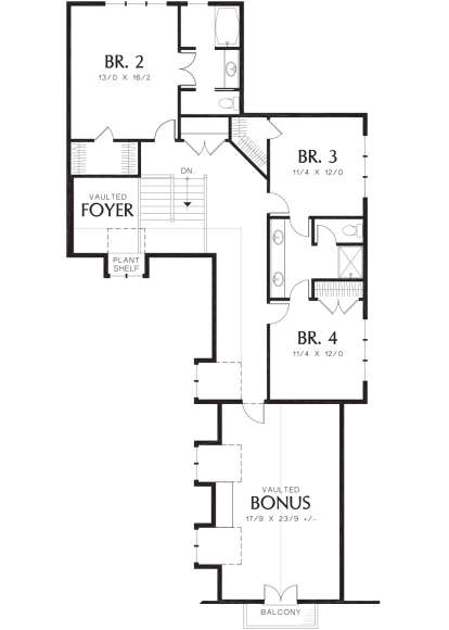 Second Floor for House Plan #2559-00804