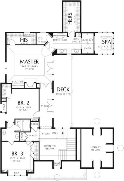 Second Floor for House Plan #2559-00805
