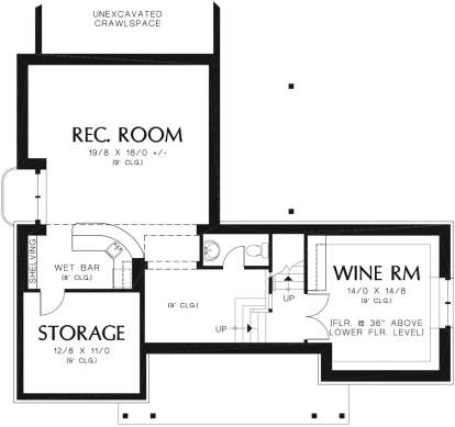 Basement for House Plan #2559-00805