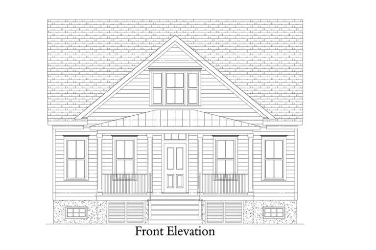 Cottage House Plan #4351-00008 Elevation Photo